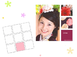 マルチページ☆アルバム台紙用のデザインフォトです。